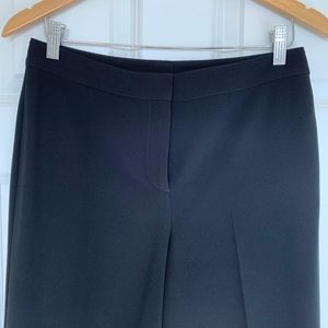 St. John Caviar Black Straight Leg Trousers, size6